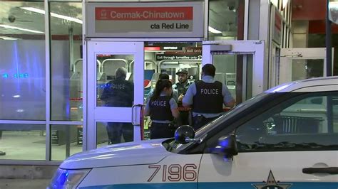 Male in hospital after CTA Red Line shooting near Cermak-Chinatown stop